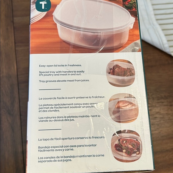 Tupperware XL Food Storage Container 6L 1.55 gal Rotisserie Chicken Storage NWT - Picture 3 of 4